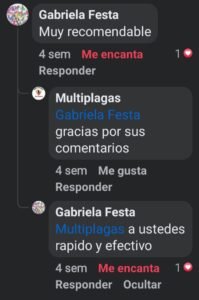 Multiplagas fumigaciones y control de plagas, opiniones